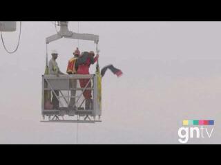 Daring leap from Burj Khalifa