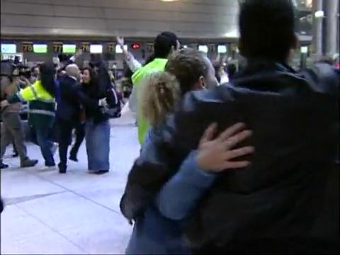 Dancing in airport