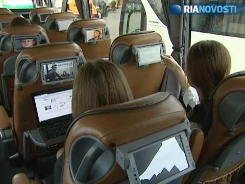 21st century bus: Internet access, data recorder, comfortable seats ...